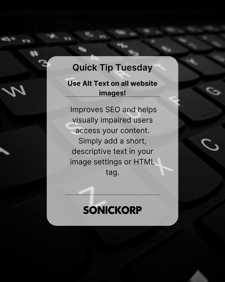 SonicKorp's tweet photo. Small accessibility improvements can make a big difference. Every detail on your website plays a role in user experience and search performance. https://t.co/36beHpTJYm