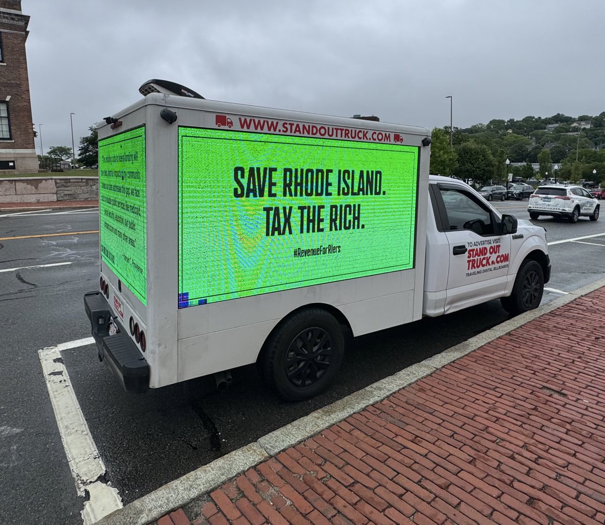 RI Working Families Party (@ri_wfp) on Twitter photo We got one of those light-up trucks because time is running out to tax the rich in #RI. come get a photo! <a href="/RIHouseofReps/">Rhode Island House of Representatives</a> <a href="/RISenate/">Rhode Island Senate</a> We got one of those light-up trucks because time is running out to tax the rich in #RI. come get a photo! <a href="/RIHouseofReps/">Rhode Island House of Representatives</a> <a href="/RISenate/">Rhode Island Senate</a>