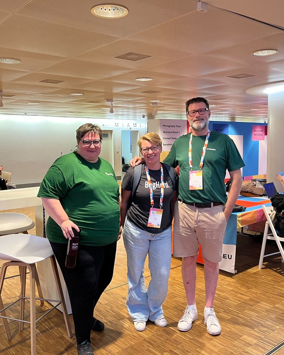 BugHerd at #WCEU2025! 🎉

Our own Hennika Kestilä joined the amazing WordPress community in Basel 🇨🇭 for a few days of talks, workshops &amp; great convos.

Here she is with the awesome team from <a href="/codeablehq/">Codeable</a>, incl. CEO Per Esbensen!

#BugHerd #WordCamp #WordPressCommunity