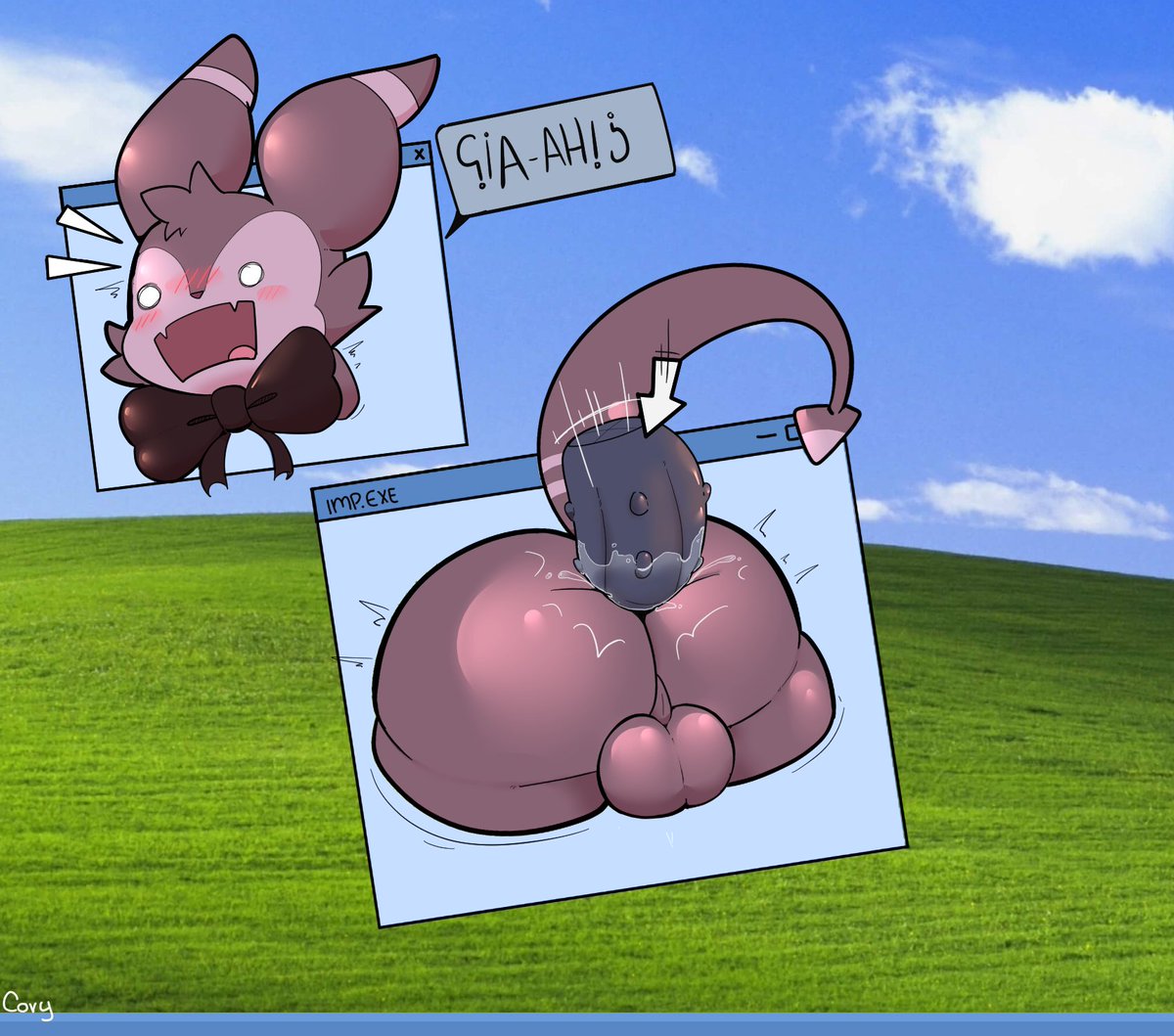 What a strange virus.. uwu oh well, it gives me the opportunity to try this new "antivirus"

an incredible commission for <a href="/afterdarkton/">Rat 🍟</a>