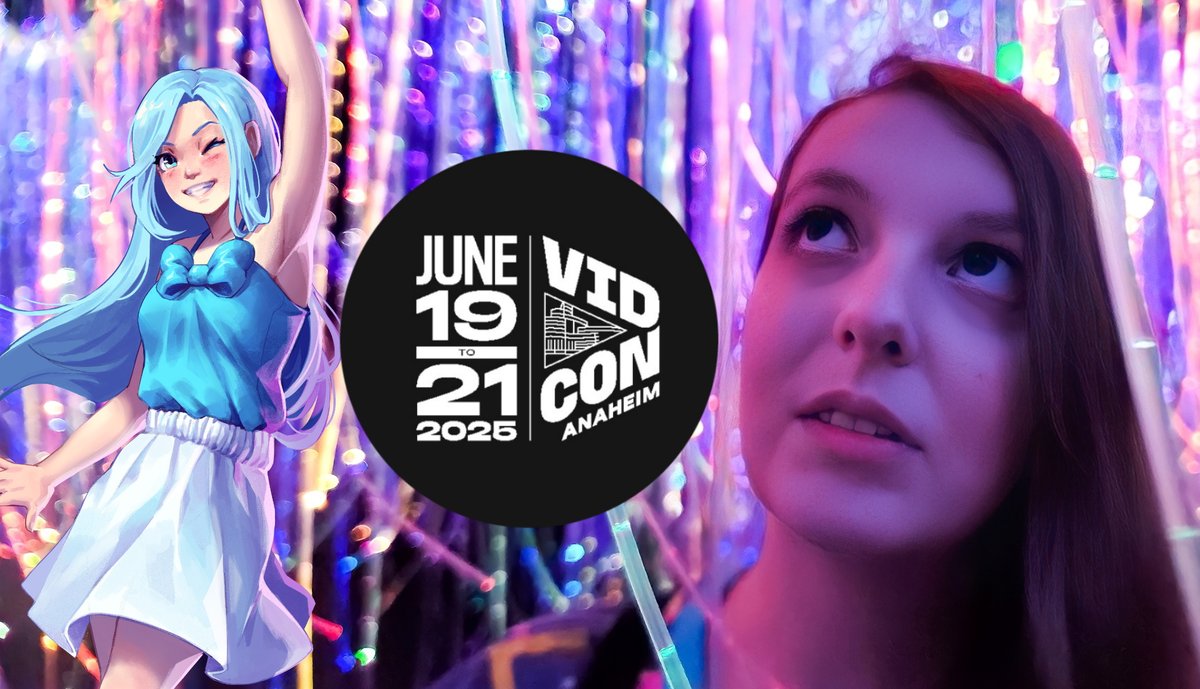 GUESS WHAT Y'ALL I'm gonna be at #VidConAN25 with the #Aphmau crew! See ya goobers there!!! 💙