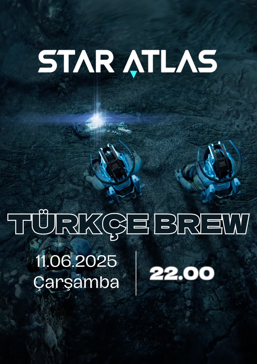 NDR (@ndr_sa_) on Twitter photo Star Atlas Türkçe Brew #2 - Town Hall Özeti ve Değerlendirmesi
Yer: Star Atlas Discord
Tarih: 11.6.2025 Çarşamba
Saat: 22:00
-X ve Youtube üzerinden eş zamanlı canlı yayın yapılacak (linkleri paylaşacağız)
<a href="/GuildCoexist/">C O E X I S T</a> <a href="/sakaleynx/">Sakaleyn</a> <a href="/_n0aX_/">n0aX</a> <a href="/muaddibsa/">Muad'dib</a> <a href="/StarATLAS1453/">Albatrosingo</a> Star Atlas Türkçe Brew #2 - Town Hall Özeti ve Değerlendirmesi
Yer: Star Atlas Discord
Tarih: 11.6.2025 Çarşamba
Saat: 22:00
-X ve Youtube üzerinden eş zamanlı canlı yayın yapılacak (linkleri paylaşacağız)
<a href="/GuildCoexist/">C O E X I S T</a> <a href="/sakaleynx/">Sakaleyn</a> <a href="/_n0aX_/">n0aX</a> <a href="/muaddibsa/">Muad'dib</a> <a href="/StarATLAS1453/">Albatrosingo</a>