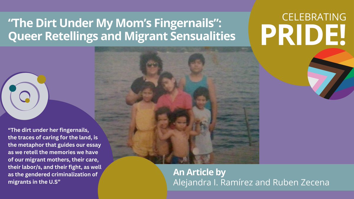 🏳️‍🌈🎉🏳️‍⚧️Happy #PrideMonth! We're celebrating with a spotlight of wonderful work by and about #queer and #trans folks! This fantastic article by Alejandra I. Ramírez and <a href="/mizruben/">ruben</a> is the perfect kickoff to our pride showcase!

🔗Visit the link in our bio to read more!

#TeamRhetoric