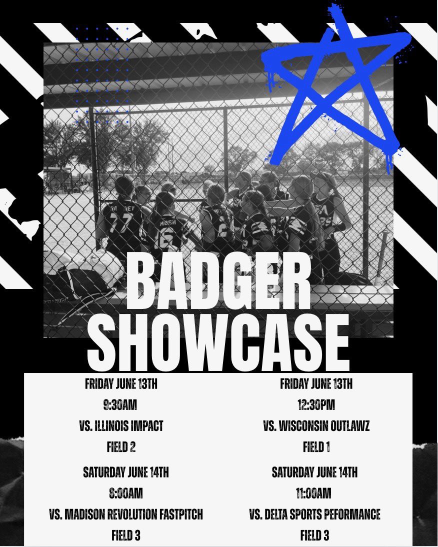 Grace Aichele (@graceaichele) on Twitter photo This weekend I will be playing in Watertown, WI at the Badger Showcase tournament. Here is my schedule.
<a href="/UWP_Softball/">Parkside Softball</a> <a href="/BUsoftballcoach/">Scott Hall</a> <a href="/CoachMFrezzotti/">Magali Frezzotti</a> <a href="/CoachPena_BSU/">Helen Peña</a> <a href="/CoachStanton/">Shonda Stanton</a> <a href="/SBCoachG/">CoachGleason</a> <a href="/schumann_jake/">Jake Schumann</a> This weekend I will be playing in Watertown, WI at the Badger Showcase tournament. Here is my schedule.
<a href="/UWP_Softball/">Parkside Softball</a> <a href="/BUsoftballcoach/">Scott Hall</a> <a href="/CoachMFrezzotti/">Magali Frezzotti</a> <a href="/CoachPena_BSU/">Helen Peña</a> <a href="/CoachStanton/">Shonda Stanton</a> <a href="/SBCoachG/">CoachGleason</a> <a href="/schumann_jake/">Jake Schumann</a>