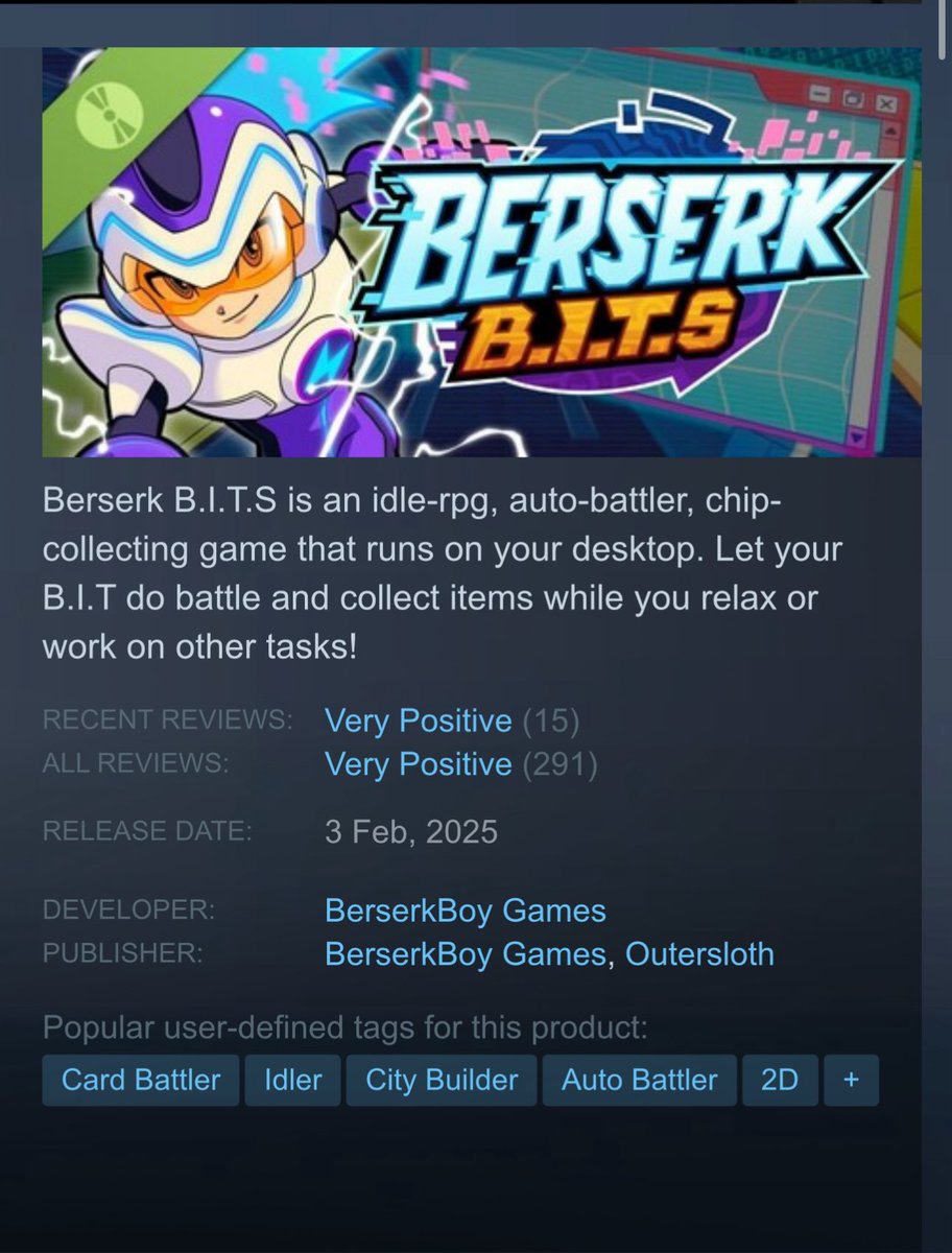 It’s amazing seeing people enjoy our demo.

I know I’ve stopped posting as relentlessly as I used too, but a massive thanks to anyone who’s tried the demo! 

If you liked it and haven’t left a review, please do!  ❤️❤️❤️❤️❤️

(Not long now!)