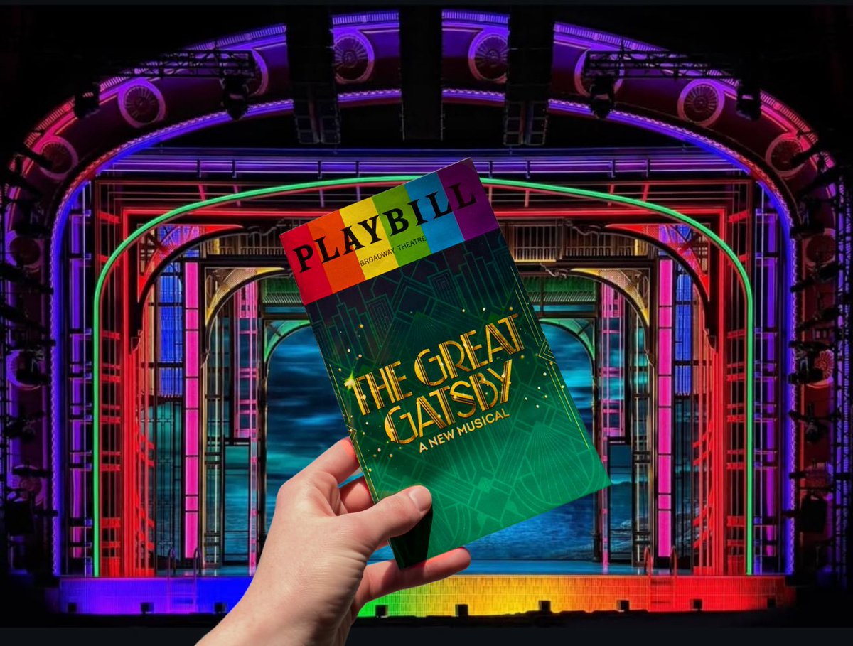 All are welcome at Gatsby's Party! 💚🌈

#thegreatgatsby #thegreatgatsbymusical #bwaygatsby #broadway #pride