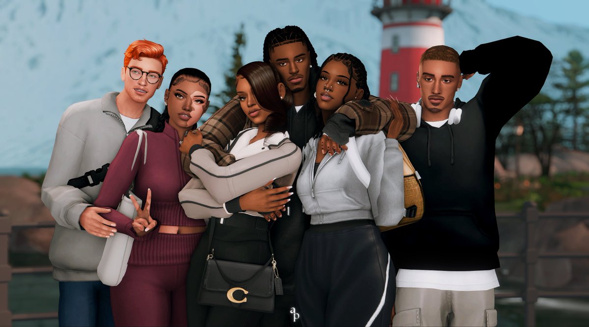 the gang's all here 🥹 new year's trip to nordhaven has officially begun! #TheSims4
