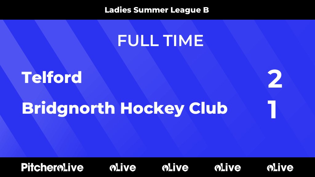 FULL TIME: Telford 2 - 1 Bridgnorth Hockey Club
#TELBRI #Pitchero
pitchero.com/clubs/bridgnor…
