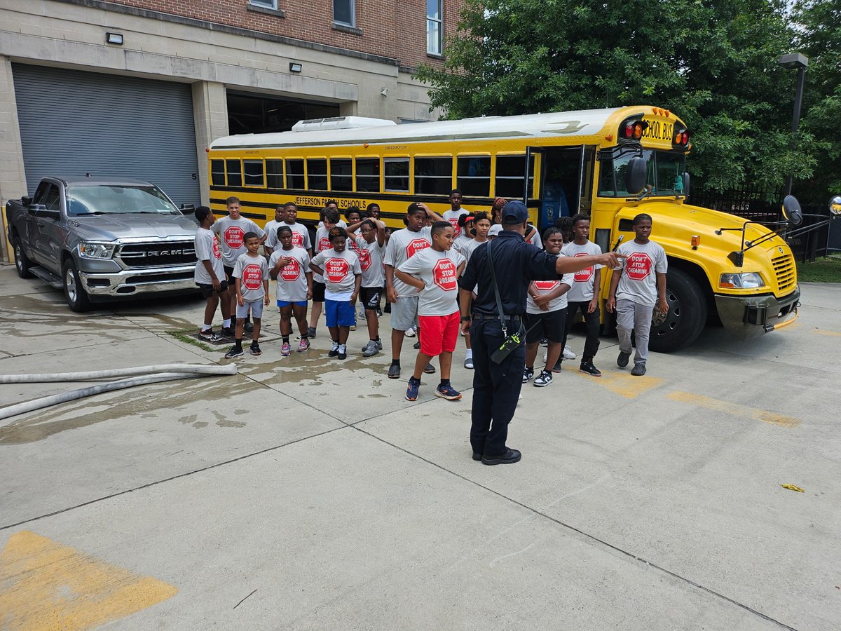🚒 6/10/2025: NOFD Engine House Visit - Don't Stop Dreaming Enrichment Program at Station 39, 1st Platoon