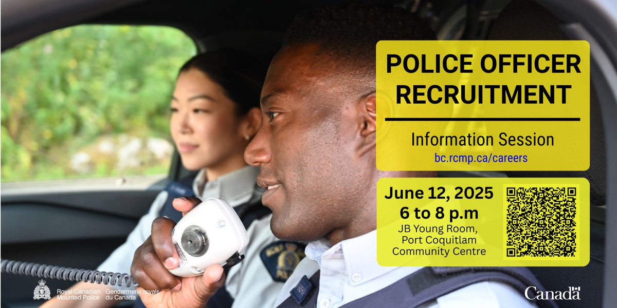 Sign up while you still can! We're down to just a few open spots for our free Recruitment Info Session this Thursday!

If you've always been interested in a career with the #RCMP, or just want to make a positive difference in your community then this is the info session for you!