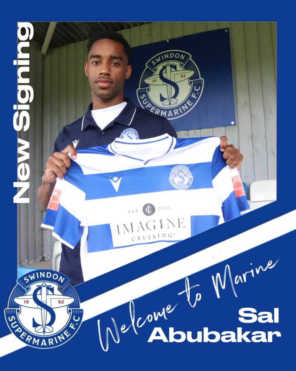 SupermarineFC's tweet photo. Swindon Supermarine are pleased to announce the return of winger Sal Abubakar to the club after a spell with Basingstoke Town. https://t.co/Dl3z6s8roc