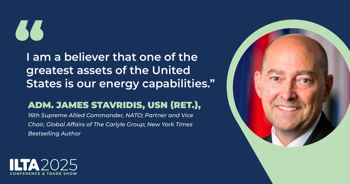That’s a wrap on the ILTA 2025 Conference—thank you for being a part of it!

A special thank you to Admiral James Stavridis for closing out the conference with sharp insights on global leadership, emerging technology, and the future of energy. He highlighted the importance of