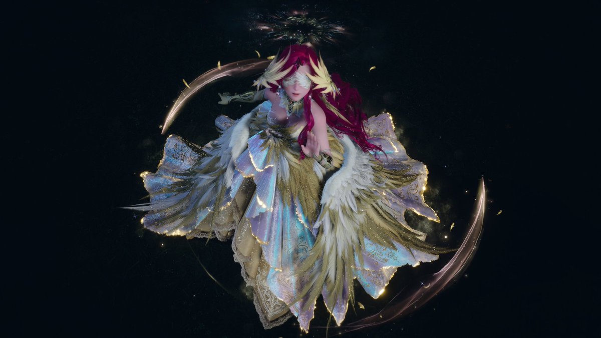 Bunkobun's tweet image. AHHH I FINALLY GOT THE FULLY EVOLVED FORM 💛
(though I did dye the hair as I love this contrast more than the original colour)