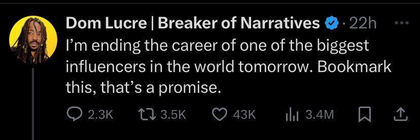 So this Rick James impersonator I guess has some serious goss he’s about to let air out in the only reasonable way…
hype it up, announce a countdown, then tweet it!

Is one of the Vape Cabal about to join Trump on the Epstein list? 

Cocaine really is one hell of a drug!