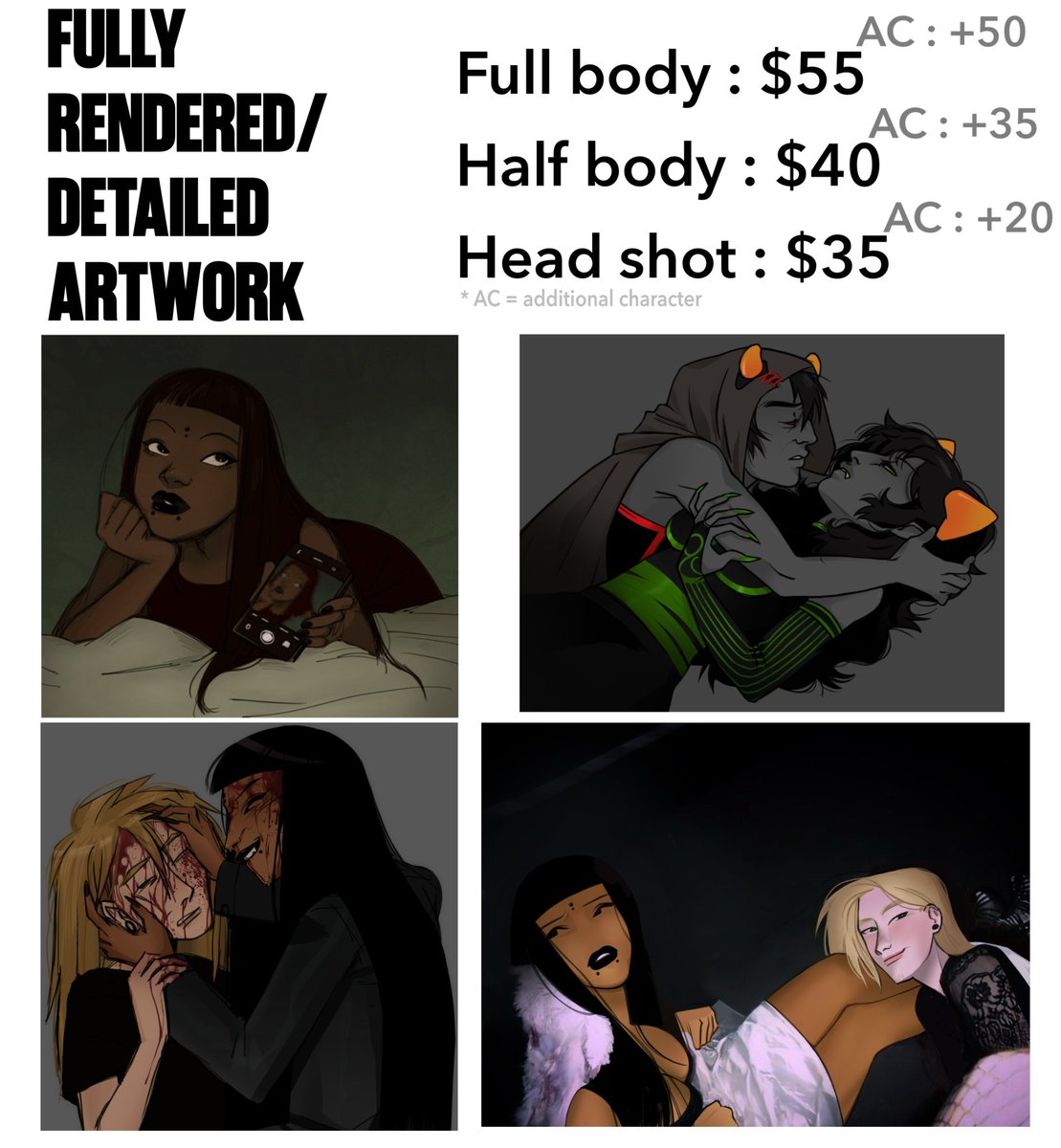 mistigri_0000's tweet image. Commission pin
I have 7 slots open at the moment… don’t refer to my strawpage’s commission info anymore
Feel free to dm me
