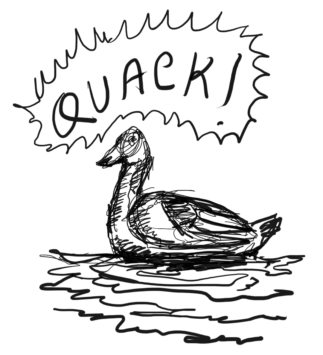 What does the duck say?