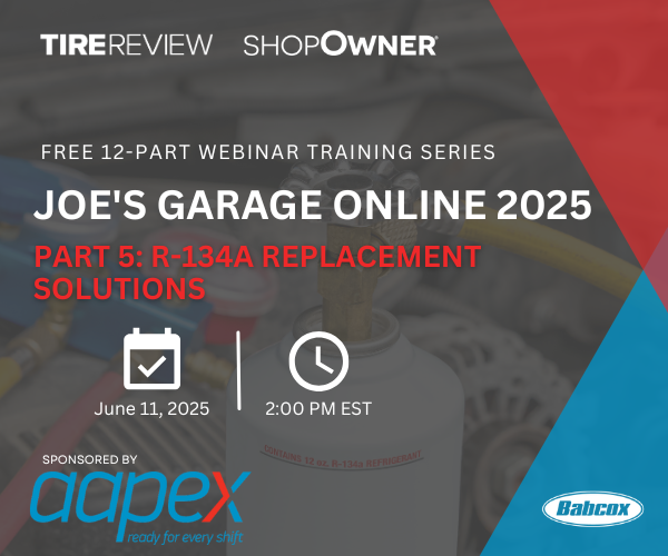 R-134a is on the way out in 2025 🚫
Learn what’s next for A/C systems in our free webinar — from new refrigerants to retrofitting tips every tech should know.
register now: bit.ly/4joZdVx