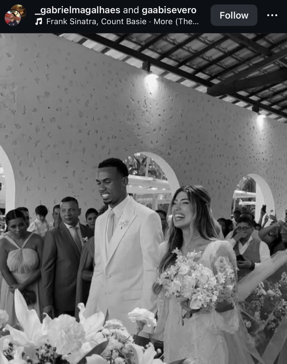 Congratulations Gabriel Magalhaes and Gabrielle ❤️