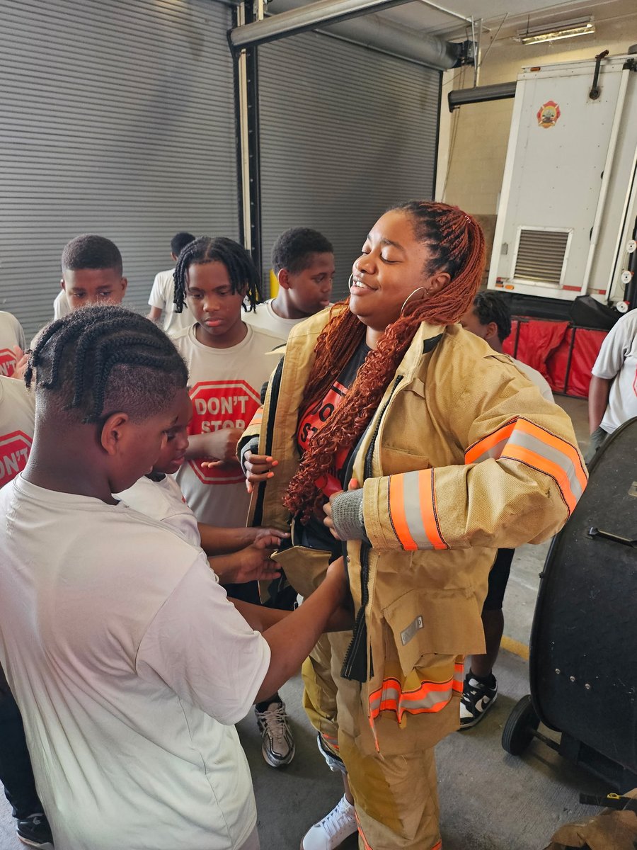 🚒 6/10/2025: NOFD Engine House Visit - Don't Stop Dreaming Enrichment Program at Station 39, 1st Platoon