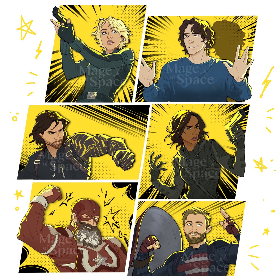 _mageofspace_'s tweet image. THUNDERBOLTS ‼️⚡️ charms coming soonnn 💛 #Thunderbolts #marvel