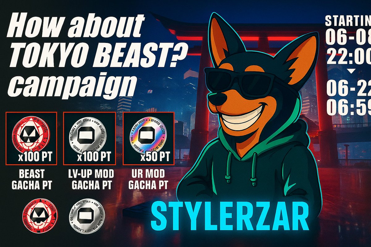 Play TokyoBeast now and join the campaign!
Take the chance to grab some free UR MODs — the game is great, I’m addicted hahaha
Let’s go, TokyoBeast #TOKYOBEAST #NFTs