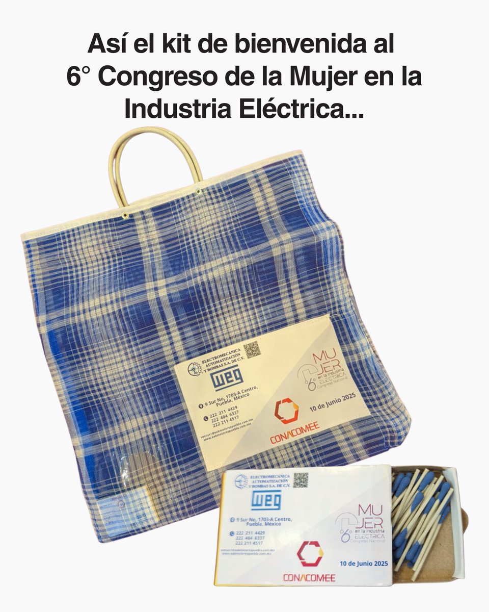 En el 6° Congreso de la Mujer de la Industria Eléctrica, pensaron que el mejor regalo para las asistentes era una bolsa para el mandado. Qué útiles son para minimizar residuos, ¿llevarán también para los señores? 🧐