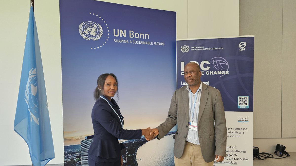 Warm welcome to our new Secretariat Coordinator, Ms. Munalula Kekelwa Yowela, in Bonn. Excited to see LDC leaders &amp; elders gather in support on the sidelines of day 1 of our #SB62 Pre-Session meetings.Secretariat strengthens our collective climate action efforts. #LDCGroup #SB62