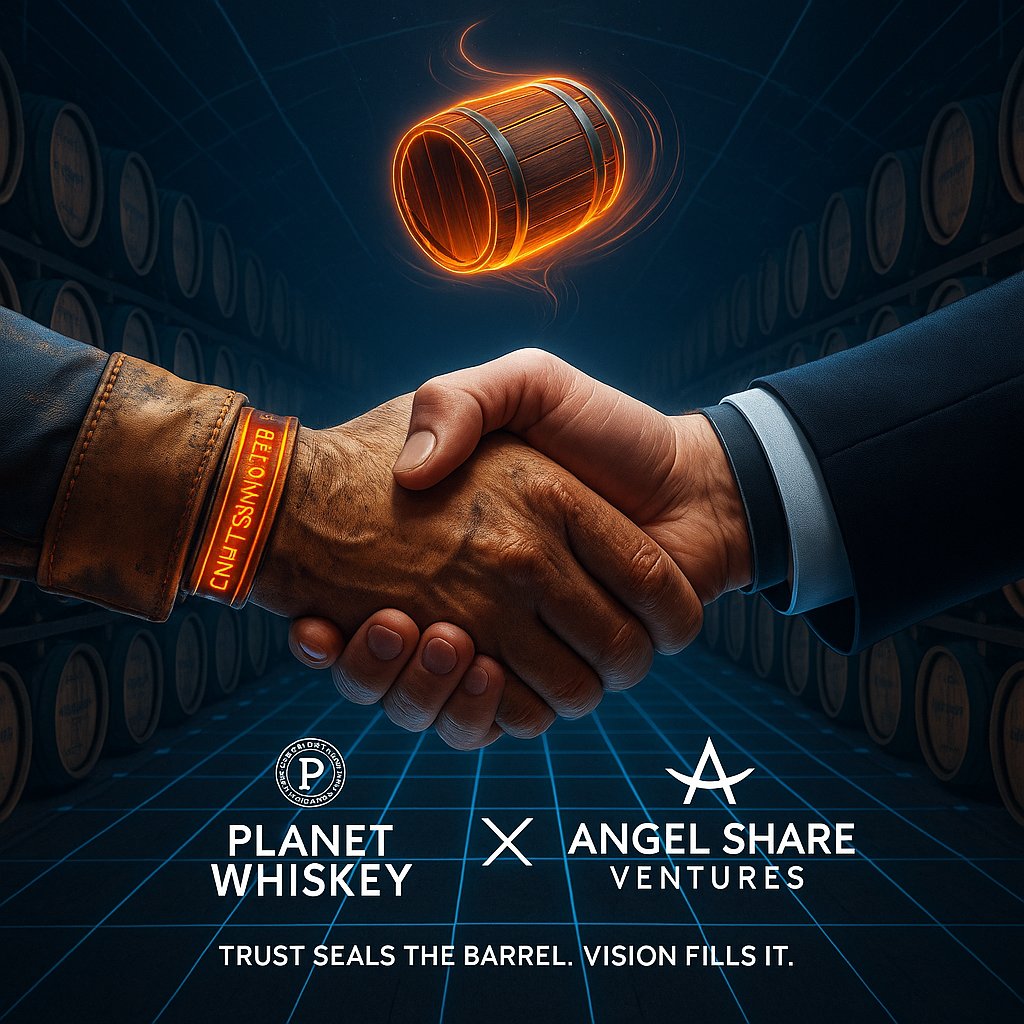 andre_thain's tweet photo. 🚀 Big news: @PlanetWhiskey 🤝 @AngelShareVC!
Blending Web3 innovation with timeless tradition.
Here’s to the future of whiskey. 🥃🌍
#PlanetWhiskey #AngelShare #WhiskeyRevolution #CryptoCommunity https://t.co/iSREs1JO1j