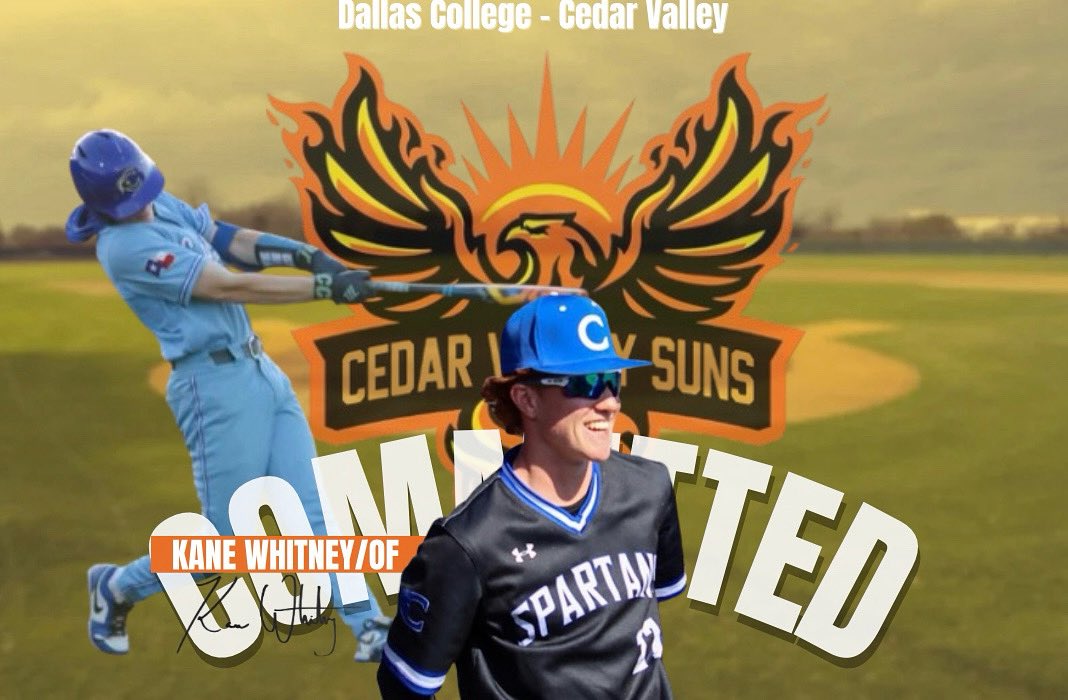 I am blessed to announce that I have been given the opportunity to further my academic and baseball career at Dallas College-Cedar Valley. I’d like to thank Coach Dally for the opportunity to join your program, along with my parents for always allowing me to do what I love, God