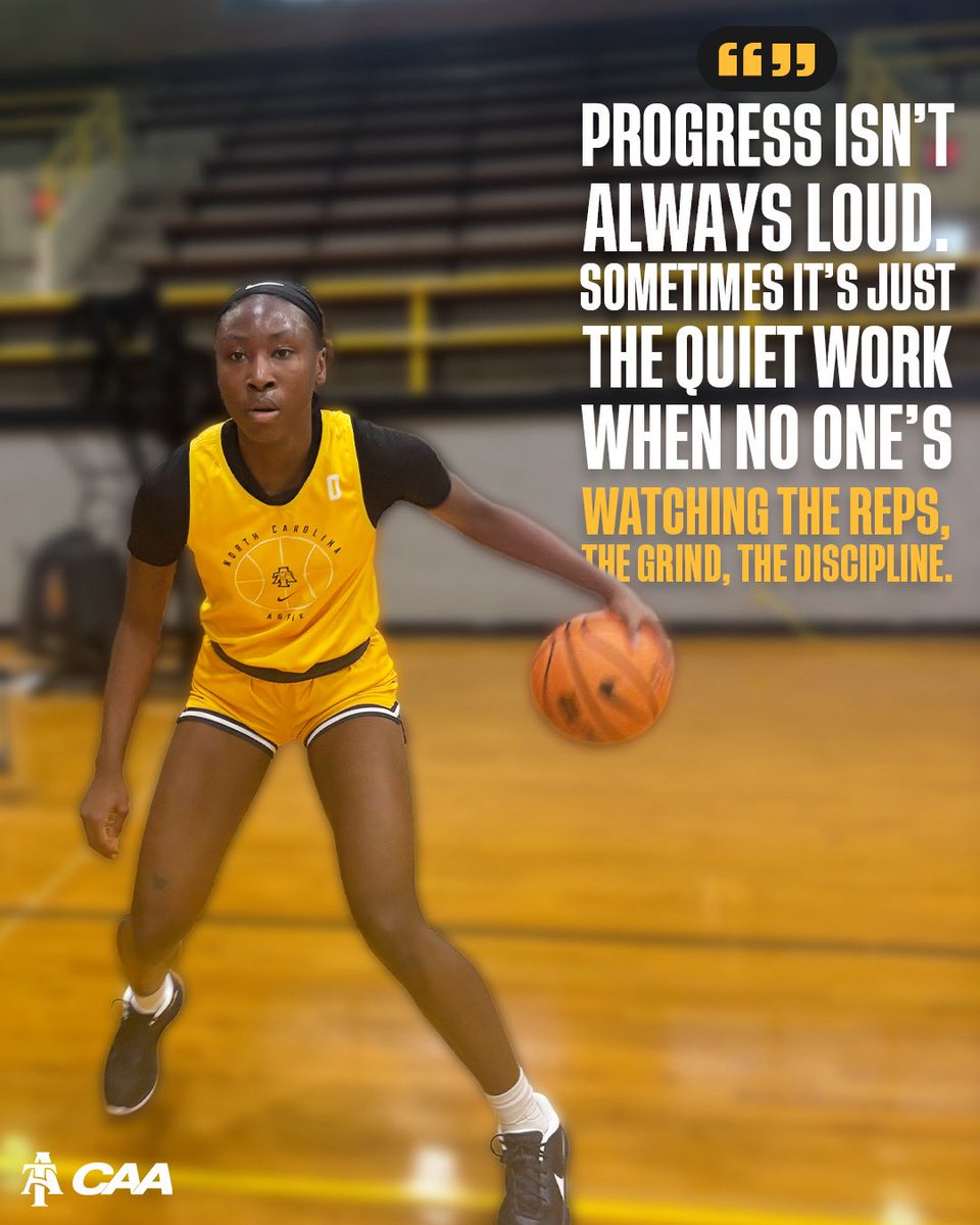 Progress doesn’t need an audience. 💪🏾

#AggieWBB 💙💛 #Commit2Grit #WeAboveMe #LevelUp #BeUncommon #AggiePride