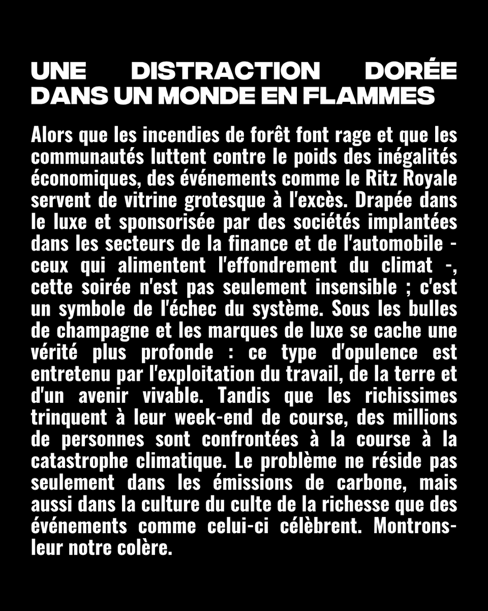 Mangez les RITZ: joignez-vous à nous pour perturber directement les milliardaires qui fêtent à coup de billets à 1.2k$ alors que le pays brûle.

forms.lastgenerationcanada.ca/formz/occurren…