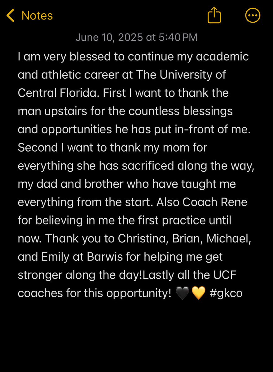 100% committed! Go Knights! Charge On! 🖤💛 #GKCO