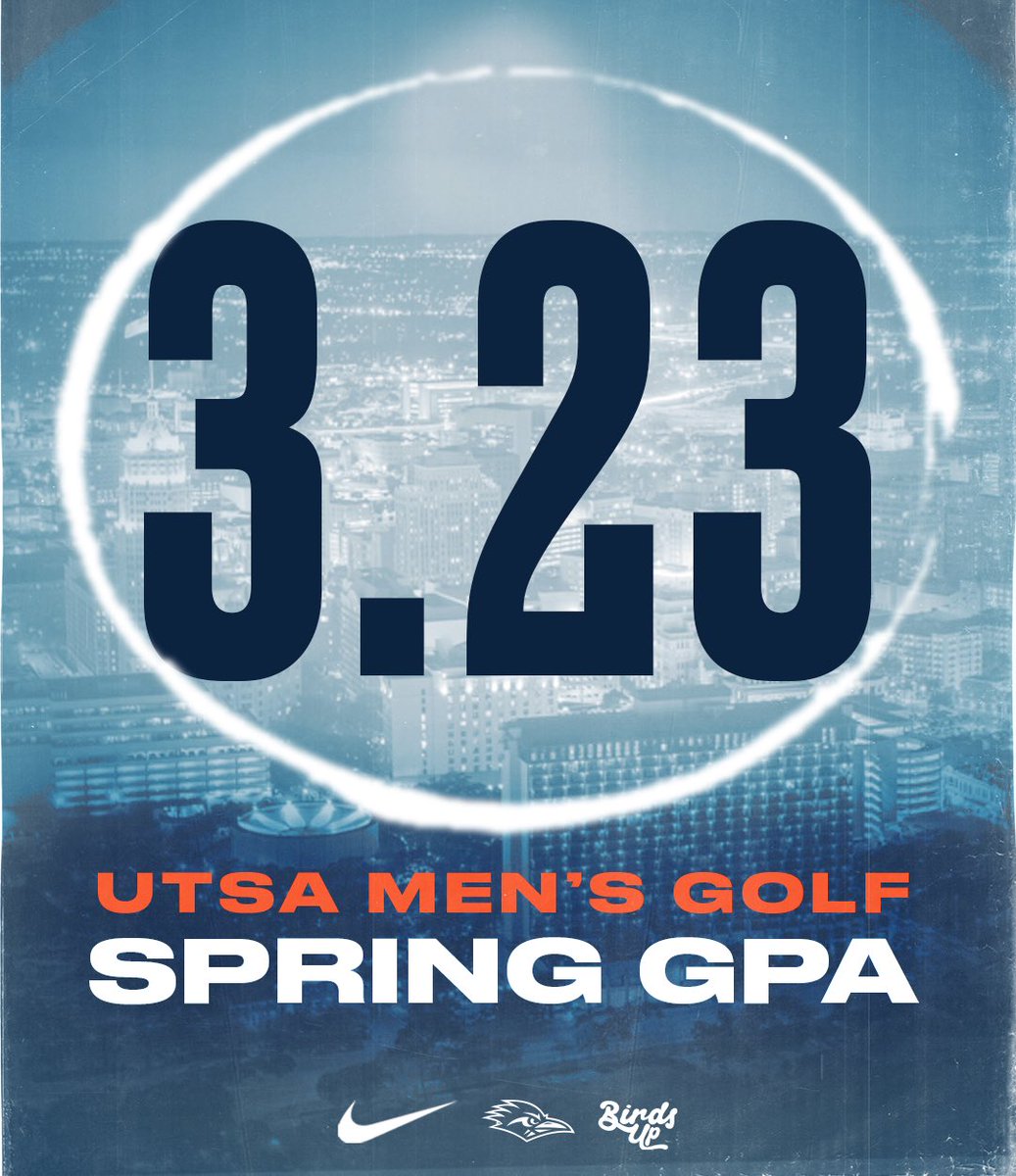 UTSAMensGolf's tweet image. Another successful semester in the classroom 📚
#LetsGo210 | #BirdsUp 🤙