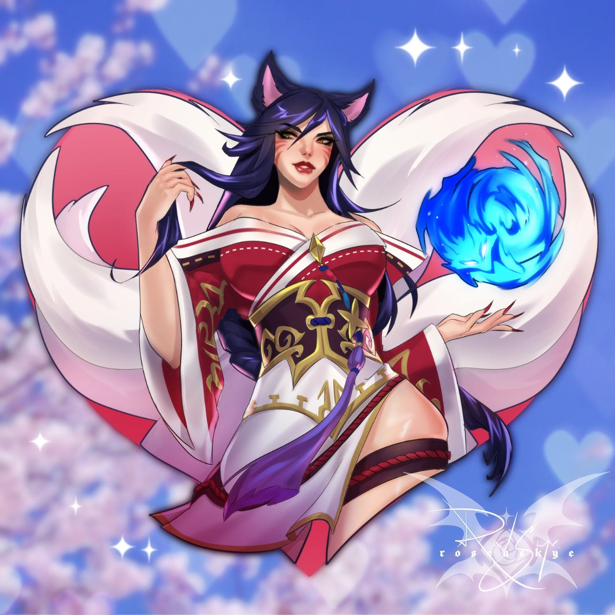 RosenSkye's tweet photo. 💗 Ahri | League of Legends https://t.co/3z1GFxsoXO