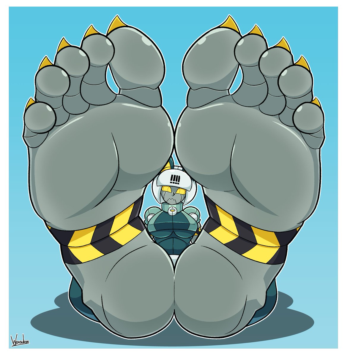 Robo-Fortune feet comm for <a href="/candy_bagels/">CandyBagels🔞</a> !