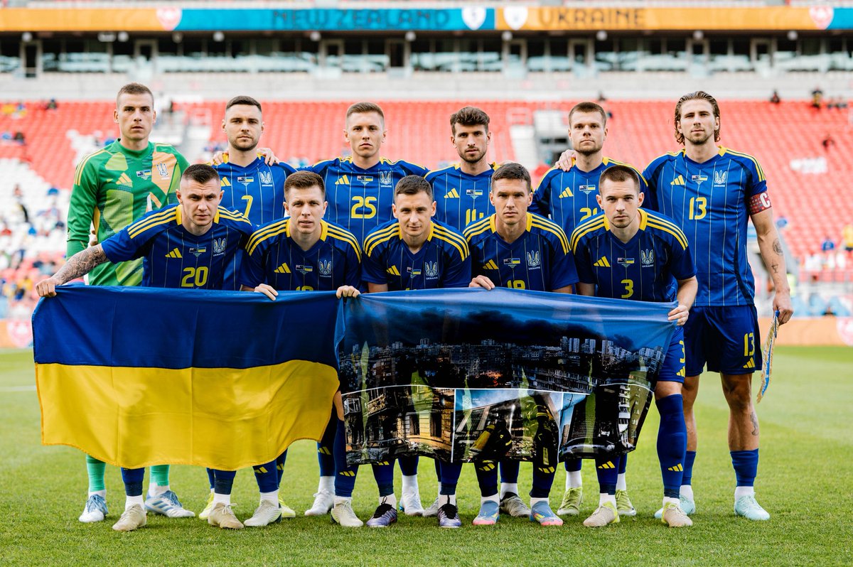 Ukrainian Association of Football (@uafukraine) on Twitter photo Before the match, our national team reminded the world: Ukraine suffers from war every single day.
Every night, Ukrainians wake up to the sound of air raid sirens. They live under constant shelling. Homes are destroyed, entire cities vanish from the map.
<a href="/Ukraine/">Ukraine / Україна</a>
<a href="/United24media/">UNITED24 Media</a> Before the match, our national team reminded the world: Ukraine suffers from war every single day.
Every night, Ukrainians wake up to the sound of air raid sirens. They live under constant shelling. Homes are destroyed, entire cities vanish from the map.
<a href="/Ukraine/">Ukraine / Україна</a>
<a href="/United24media/">UNITED24 Media</a>