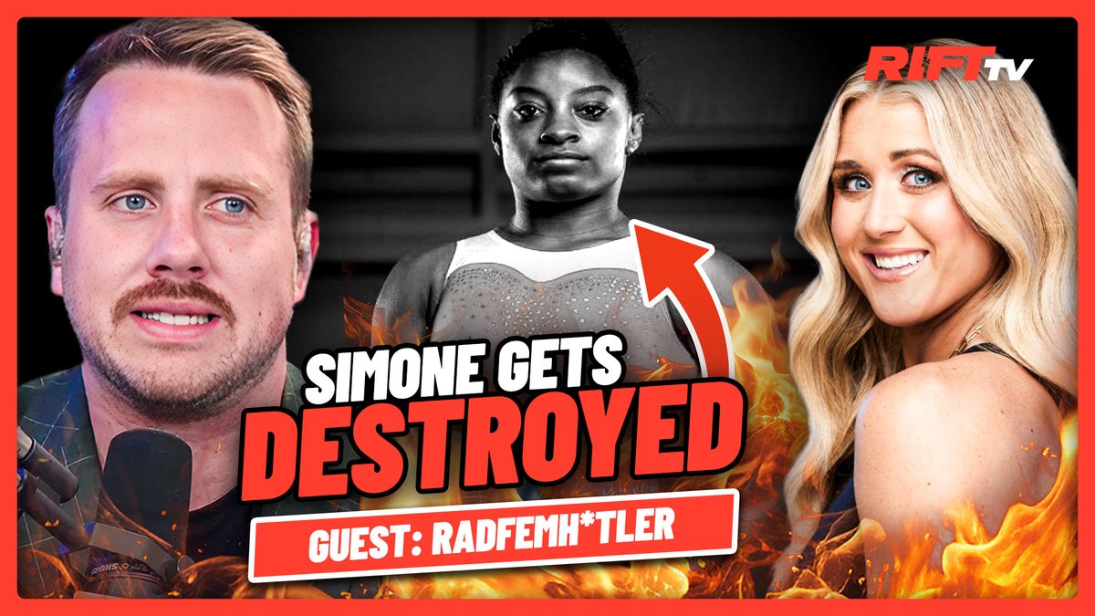 E (@elijahschaffer) on Twitter photo TONIGHT.. Why did Simone Biles change her tone regarding her BEEF with Riley Gaines?
Also the riots continue to RAGE ON in LA
<a href="/hollowearthterf/">RFH๐ฆ๐โ๐จ๐ช๐ โฌ๏ธ (Doctor)</a> joins us TONIGHT to talk about it more
๐ LINK BELOW ๐ TONIGHT.. Why did Simone Biles change her tone regarding her BEEF with Riley Gaines?
Also the riots continue to RAGE ON in LA
<a href="/hollowearthterf/">RFH๐ฆ๐โ๐จ๐ช๐ โฌ๏ธ (Doctor)</a> joins us TONIGHT to talk about it more
๐ LINK BELOW ๐
