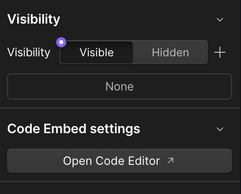 PeterHulce's tweet photo. My one @webflow request is to be able to bind embed elements inside components. Pretty please @leinwand? 🙏🏼 https://t.co/3F3xAJsquh