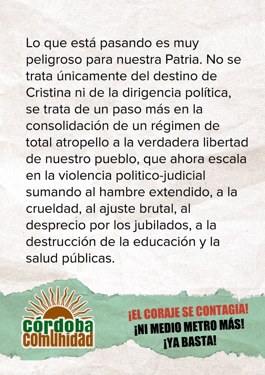 SergioFJob's tweet photo. No es Justicia, es Proscripción! https://t.co/1K1S27eBYf