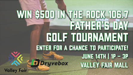 UtahsRock1067's tweet photo. Hooker and DB from Rock 106.7 have teamed up with Valley Fair Mall for a Father's Day Simulated Golf Tournament provided from our friends at @dryvebox! 

Nominate your Dad below for a chance to participate! 

Enter for your chance to participate HERE: https://t.co/nrQHDi9lJg https://t.co/WACOVrY3TX