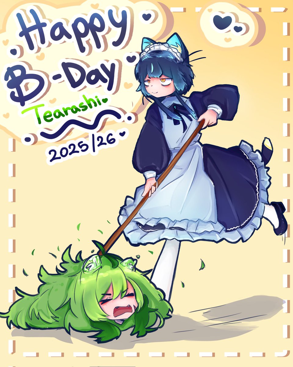 Happy birthday to our Little cup of Tea! 
⭐🍃🍵 @tearashi
#oc #fanart