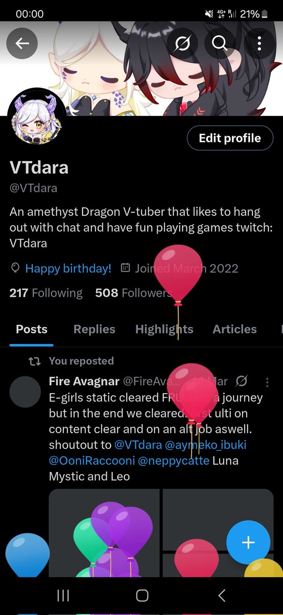 Guess it's balloon day 23 +7 years experience in being 23