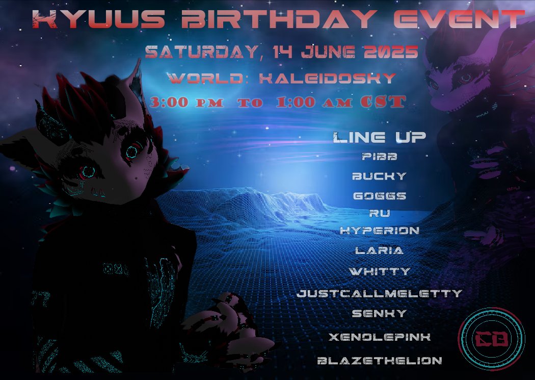 PARTY BEANS! #FuralitySomna has ended but I hope yall don't think that means the dream ends there! Dreams live on and its time to make one of our favorite bunnies dreams come true with this Epic Birthday Bash this weekend! Thanks <a href="/RuTransverse/">Ru 🐰🔜 Anthrocon</a> for letting us use your epic world!