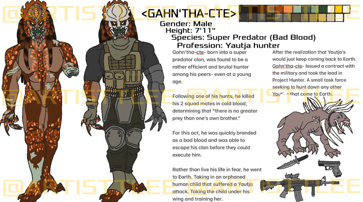 ARTISTTLEE's tweet image. !MY BADBLOOD PREDATOR!
#PredatorBadlands #yautja #Predator #avp