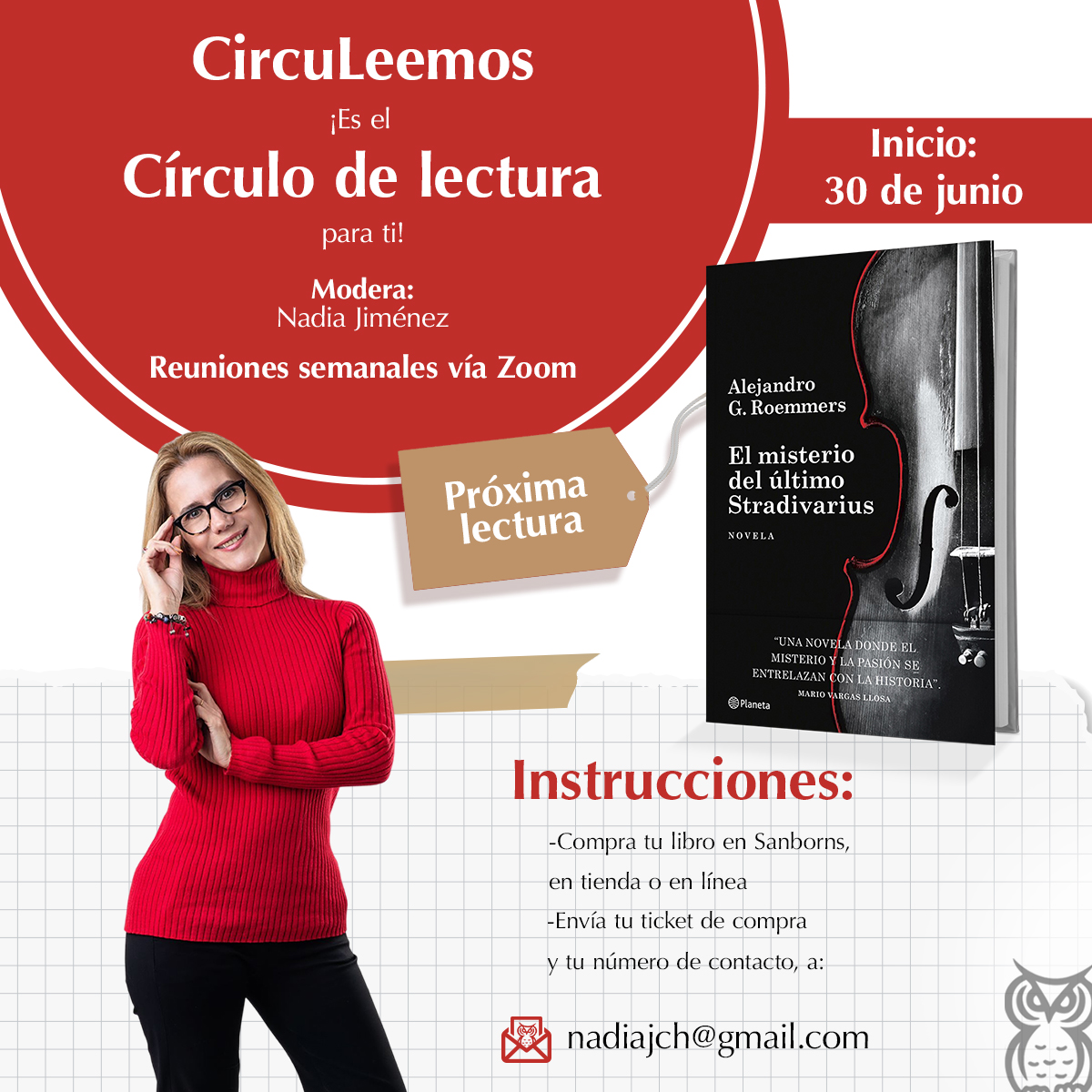 solosanborns's tweet photo. 🎻  ¡Nuevo circulo de lectura virtual #CIRCULEEMOS! 🎻

A partir del 30 de junio, acompáñanos a descubrir los secretos que esconde “El misterio del último Stradivarius” de Alejandro G. Roemmers: una novela que une crimen, historia y música en una sola trama fascinante. 🔍📖 https://t.co/VZumt88cAC

👇 Inscríbete en solo dos pasos y sumérgete con nosotros en esta historia que viaja a través de los siglos. 👇

¡No te lo pierdas! El misterio nos espera.