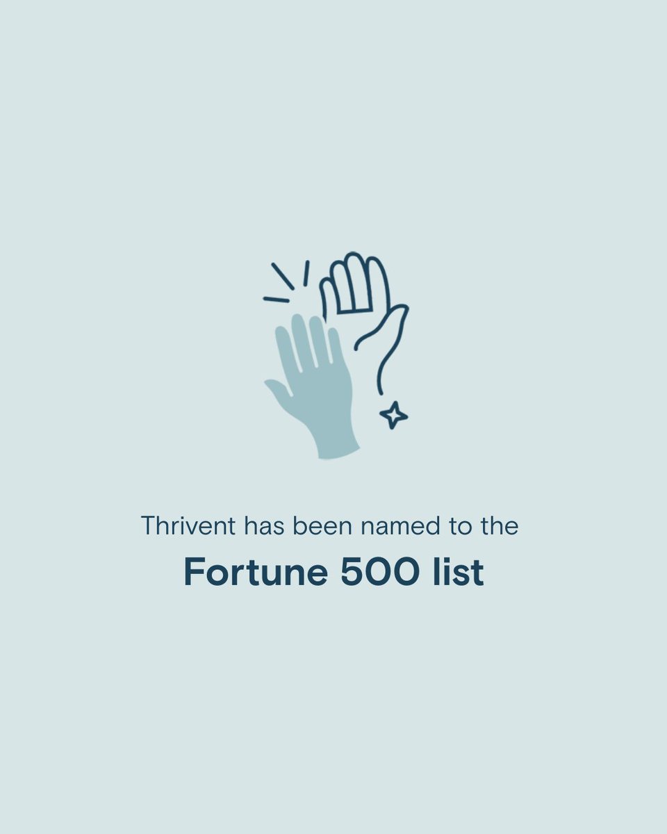 1960Jones's tweet photo. Happy to share Thrivent has been named to the Fortune 500 list in 2025 for the 31st consecutive year! Honored to be part of an organization with a legacy of financial strength and stability, guided by purpose and good stewardship. https://t.co/veZeQniSAW