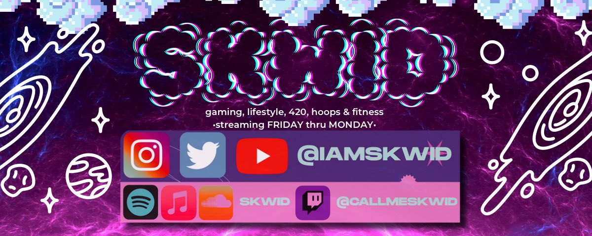 everybody needs a schedule that works for them, so here’s when you can join my Twitch stream every week⬇️