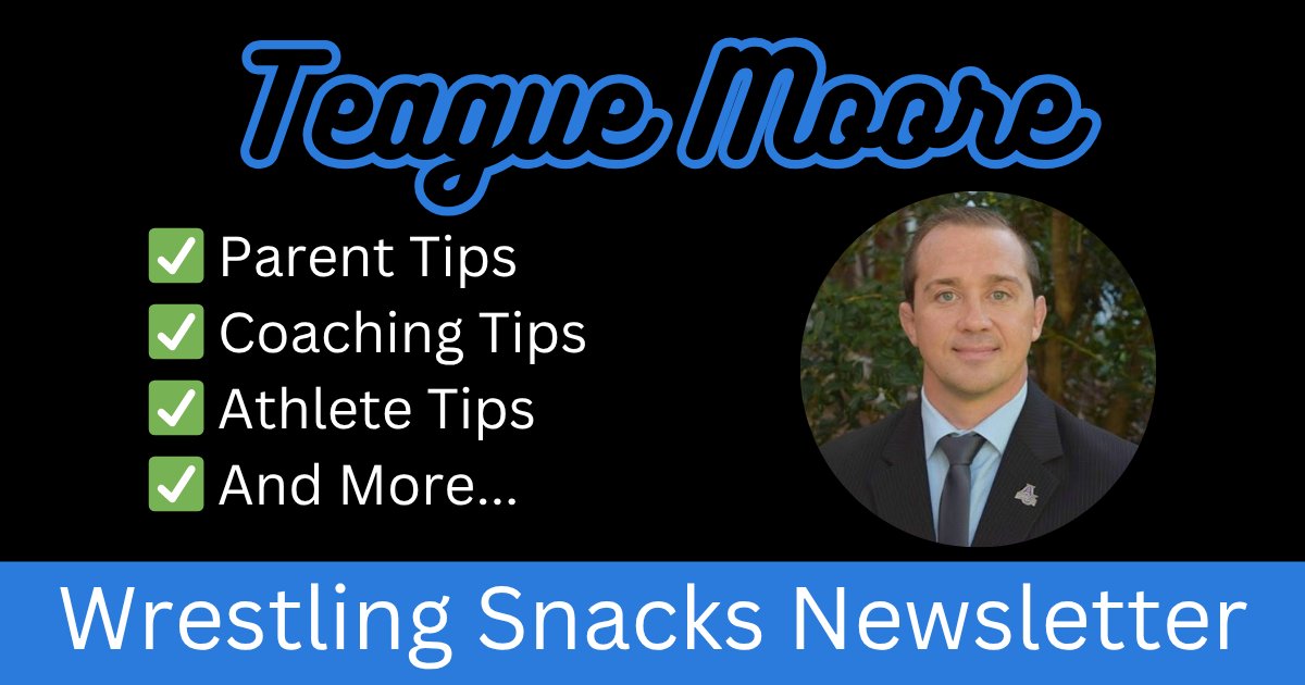 🚨 This week’s Wrestling Snacks features Teague Moore—NCAA National Champion, 3X All-American, University World Champ, and longtime NCAA DI coach.

One of my favorite parts of the interview:

💬 "Where I see parents being very successful is when they're having that communication