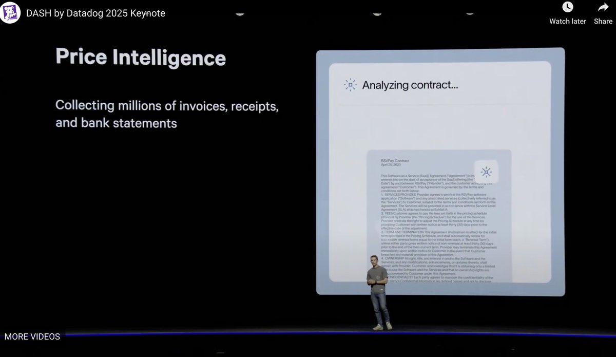 Ian Macomber (@iandmacomber) on Twitter photo I'm not small... our price intelligence data is just BIG!
Big thanks to <a href="/kevinzenghu/">Kevin Hu</a>, <a href="/metaplane/">Metaplane by Datadog</a>, and <a href="/datadoghq/">Datadog, Inc.</a> for letting me share how <a href="/tryramp/">Ramp</a> builds trust in our data products in post-AI era.
#DASH2025 I'm not small... our price intelligence data is just BIG!
Big thanks to <a href="/kevinzenghu/">Kevin Hu</a>, <a href="/metaplane/">Metaplane by Datadog</a>, and <a href="/datadoghq/">Datadog, Inc.</a> for letting me share how <a href="/tryramp/">Ramp</a> builds trust in our data products in post-AI era.
#DASH2025
