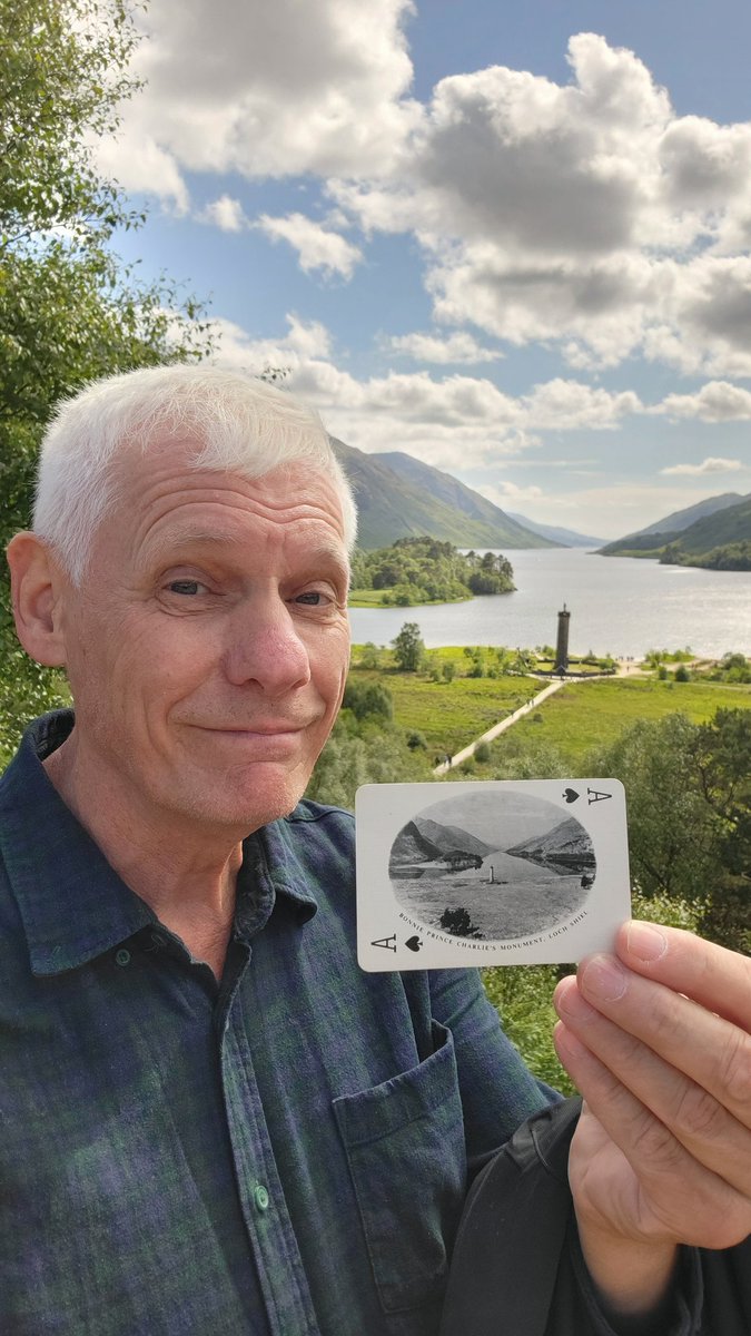 Glenfinnan: 64 years after this playing card photo was taken, I find the exact spot.